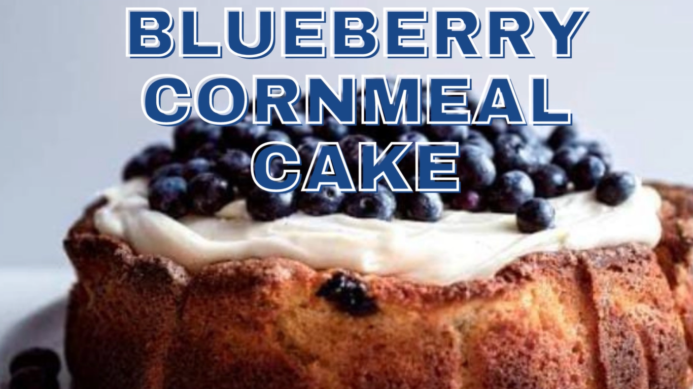 Blueberry Cornmeal Cake