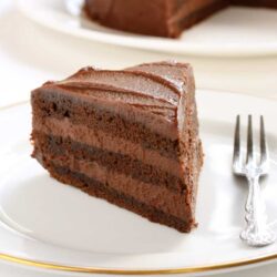 A Slice of the perfect Devil Food Cake.
