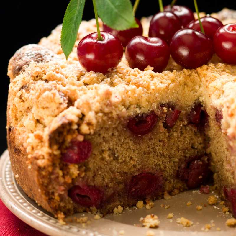 Cherry Crumble Cake