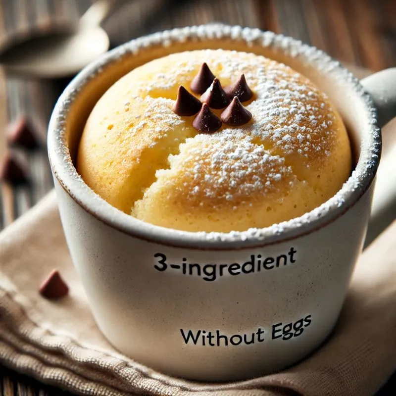 3 Ingredient Mug Cake No Egg