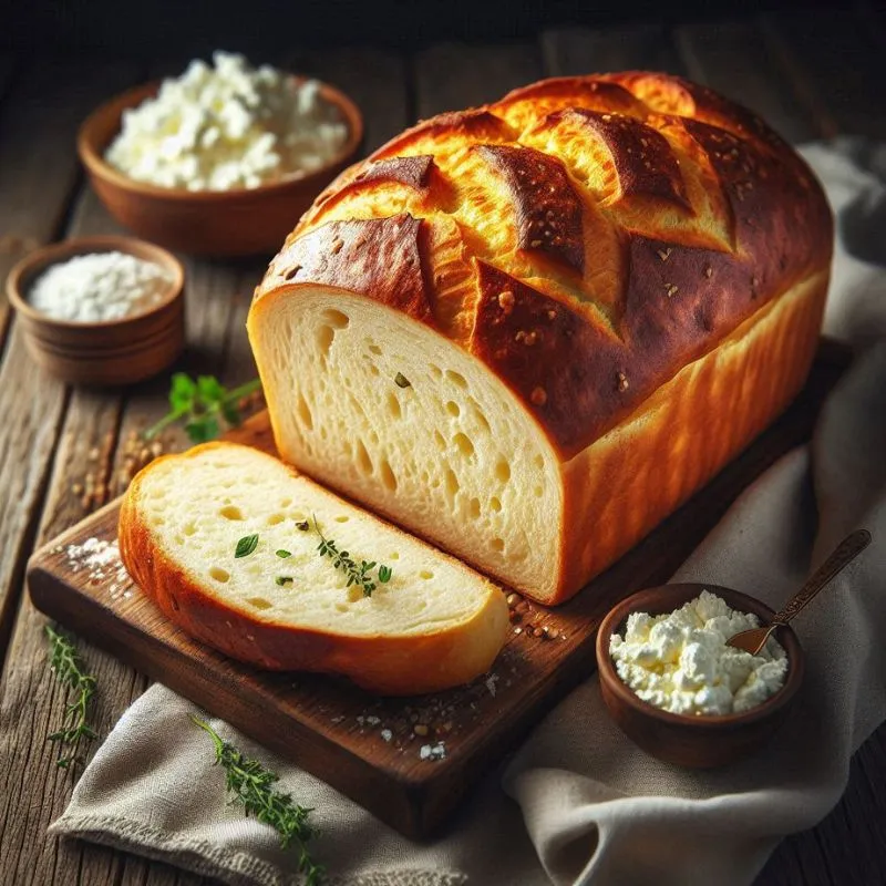 3 Ingredient Cottage Cheese Bread