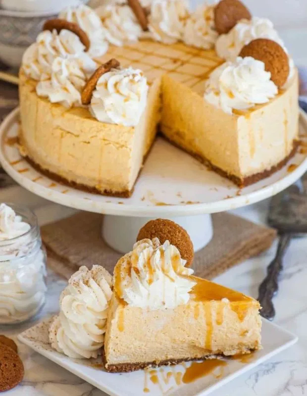 3 Ingredient No Bake Pumpkin Cheesecake