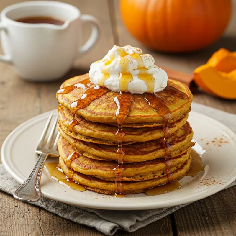 3 Ingredient Pumpkin Pancakes