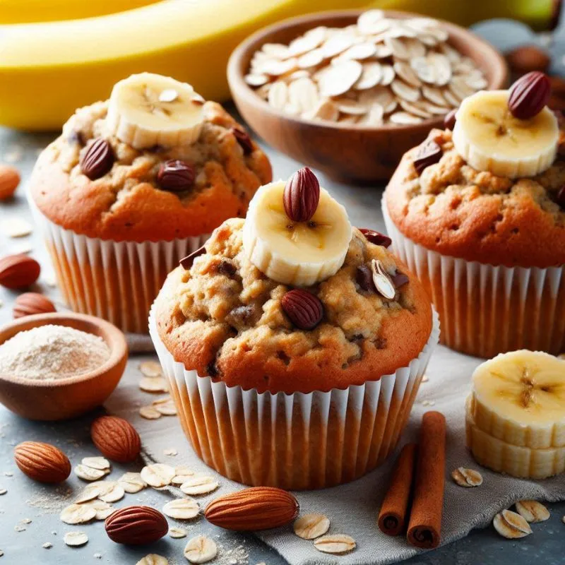 3 Ingredient Banana Oatmeal Muffins 2 3 Ingredient Banana Oatmeal Muffins