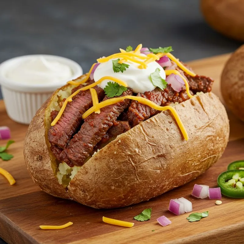 Carne Asada Baked Potato