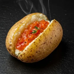 Baked Potato on Blackstone 2 Baked Potato on Blackstone