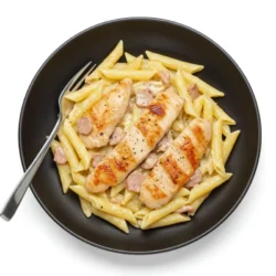 Penne Carbonara with Chicken 2 Penne Carbonara with Chicken