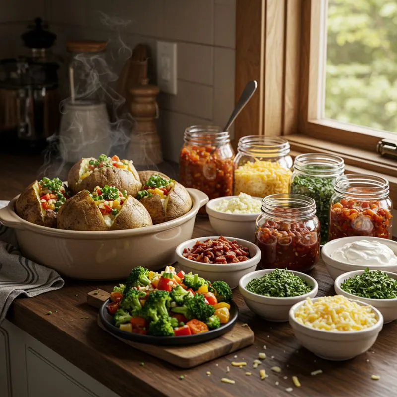 Baked Potato Toppings Bar 2 Baked Potato Toppings Bar
