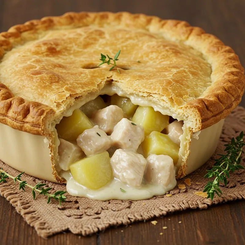 Chicken Pot Pie with Potatoes and Cream of Chicken Soup 2 Chicken Pot Pie with Potatoes and Cream of Chicken Soup